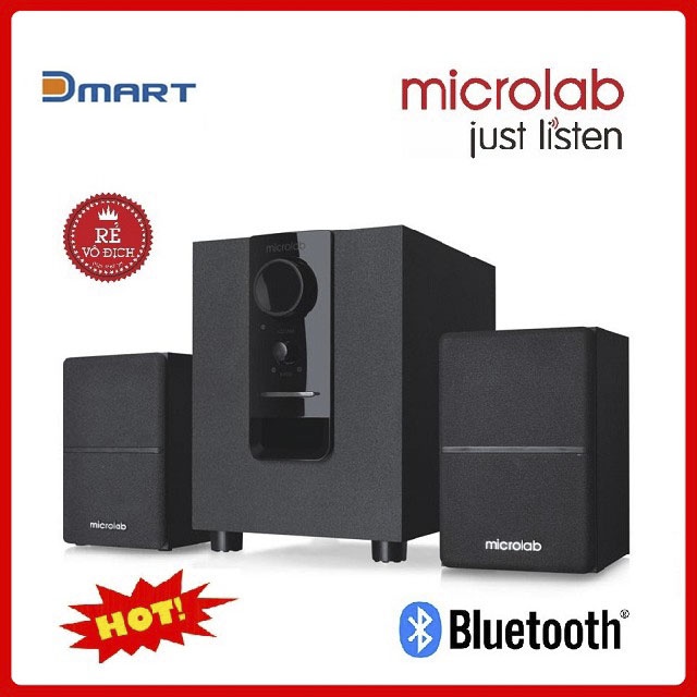 Loa vi tính Microlab M106BT 2.1 - Âm thanh cực hay - Có bluetooth Hàng Chính Hãng