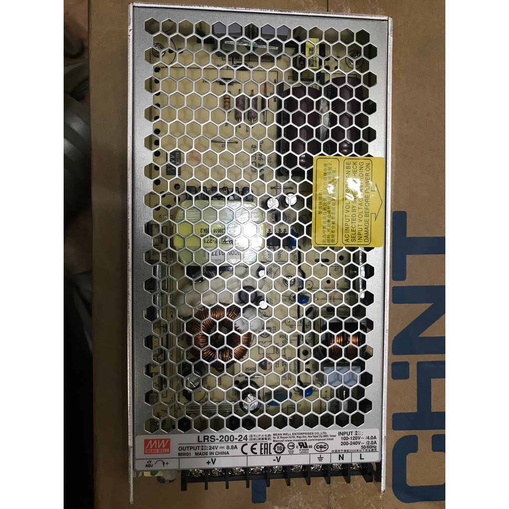 [MeanWell] Nguồn xung LRS-200-24 (24VDC-8,8A) hàng chất lượng cao