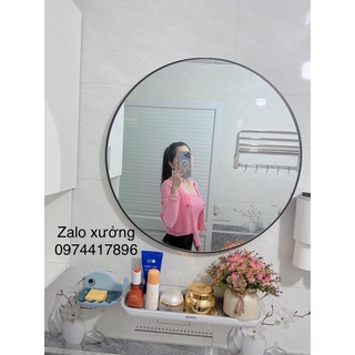 Gương tròn treo tường sơn phủ Acrylic chống nước 𝐠𝐢𝐚́ 𝐱𝐮̛𝐨̛̉𝐧𝐠.