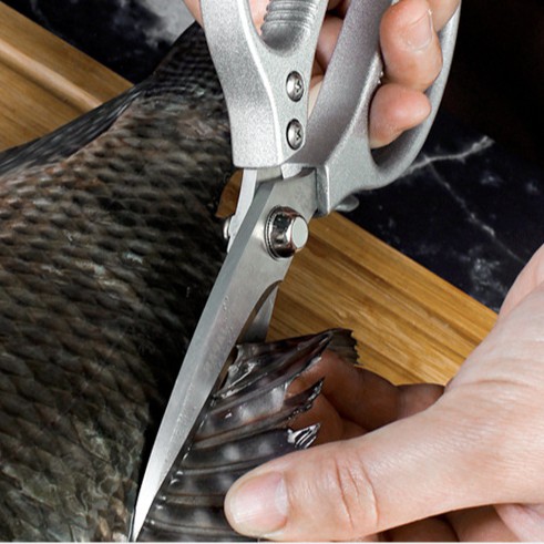 Kéo cắt gà cá thịt S5 JAPAN lưỡi dày siêu sắc - Kéo cắt thực phẩm đa năng cho nhà bếp