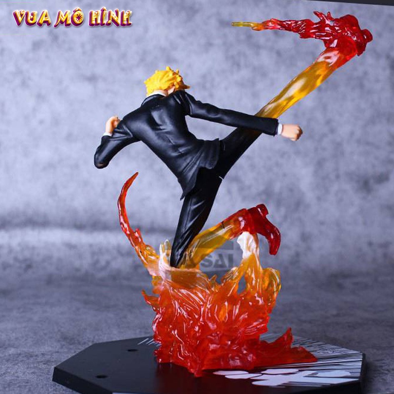 Mô hình One Piece - Figure One Piece Vinsmoke Sanji hàng cao cấp cao 16cm hiệu ứng chiến đấu đặc biệt