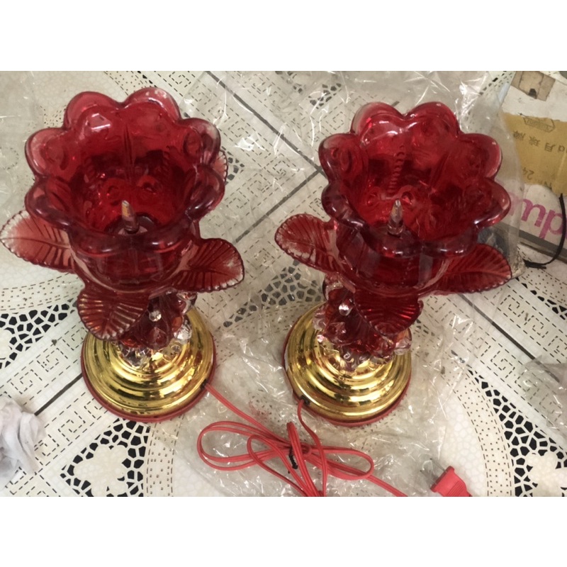 Đèn Thờ Thuỷ Tinh Cao 30 cm