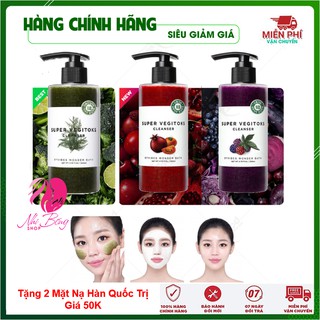 Sữa rửa mặt sủi bọt làm sạch trắng da thải độc rau củ quả Hàn Quốc 300ml