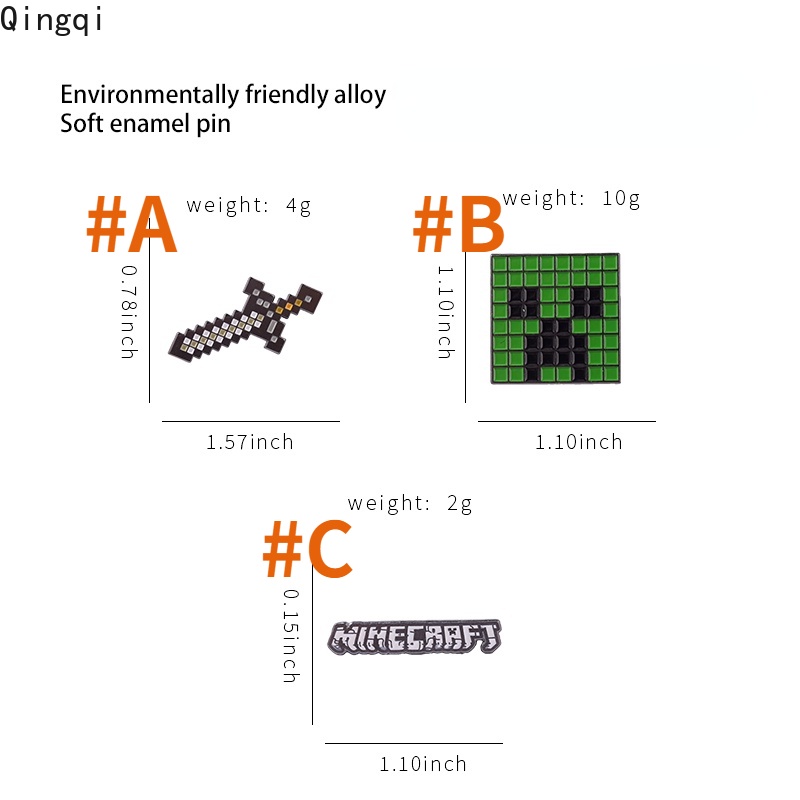 Ghim cài áo MISS ZOE tráng men kiểu hoạt hình đáng yêu