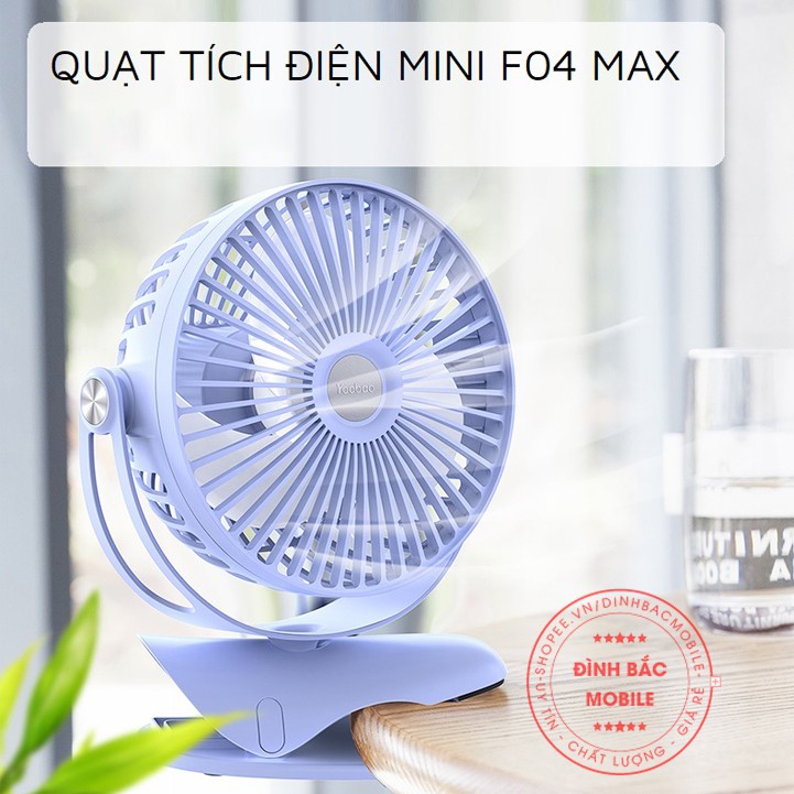 Quạt để bàn mini Yoobao F04 MAX 6400mAh | BigBuy360 - bigbuy360.vn