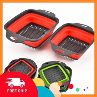 [FREE SHIP] Bộ 2 Rổ Xếp Gọn Vuông Cao Cấp
