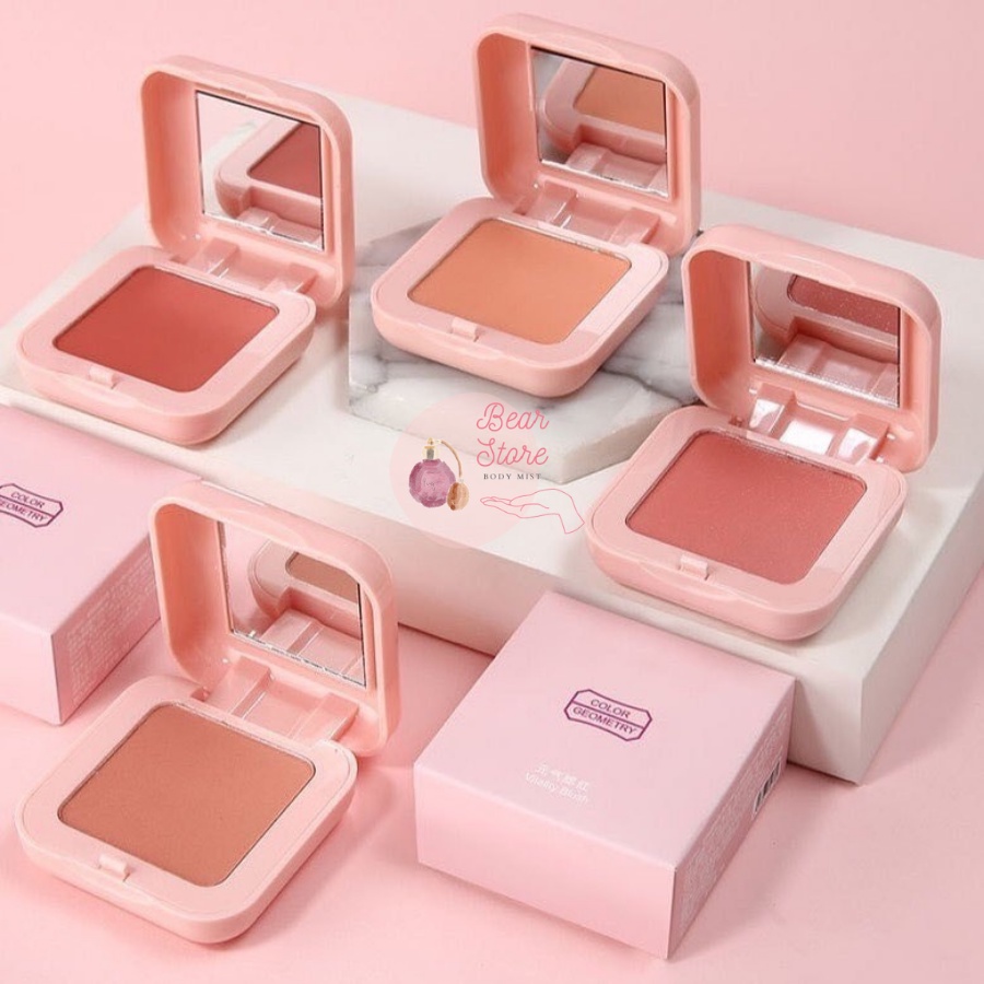 Phấn Má Hồng Đơn Sắc Lameila Blusher Color Geometry BLG6 Giúp Khuôn Mặt Rạng Ngời Hồng Hào 5g