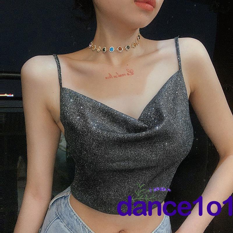 Áo Hai Dây Cộc Tay Hở Lưng Quyến Rũ Dành Cho Bạn Nữ