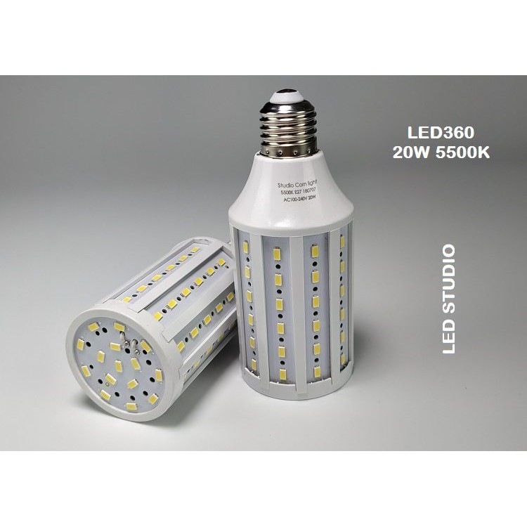 Bộ 2 đèn 5 bóng LED360 20w + Softbox 60×90