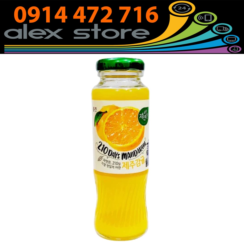 Chai 180ml Nước Quýt Woongjin Hàn Quốc