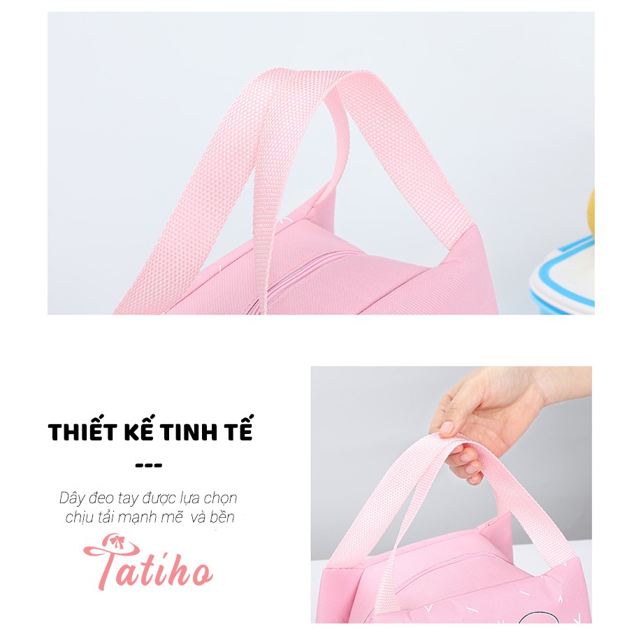 [Hàng Xịn, Giá Tốt] Túi Giữ Nhiệt Đựng Cơm Chống Nước Cao Cấp Vải Oxford 600D 22x15x17cm - Lunch Bag - Mã TG002