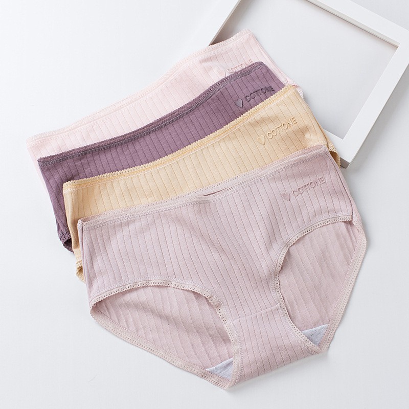 Quần Lót Cotton Nữ - Quần Chíp Nữ Cạp Vừa Mặc Thoáng Mát 180 | BigBuy360 - bigbuy360.vn