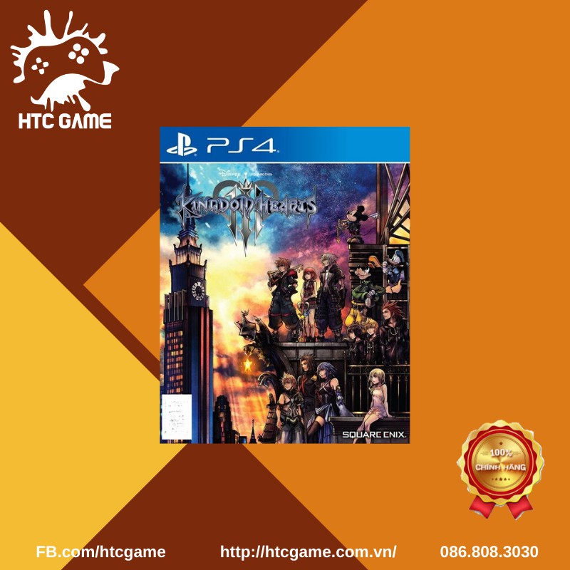 Đĩa Game KINGDOM HEARTS III - PS4 New Nguyên Seal Hệ Asia