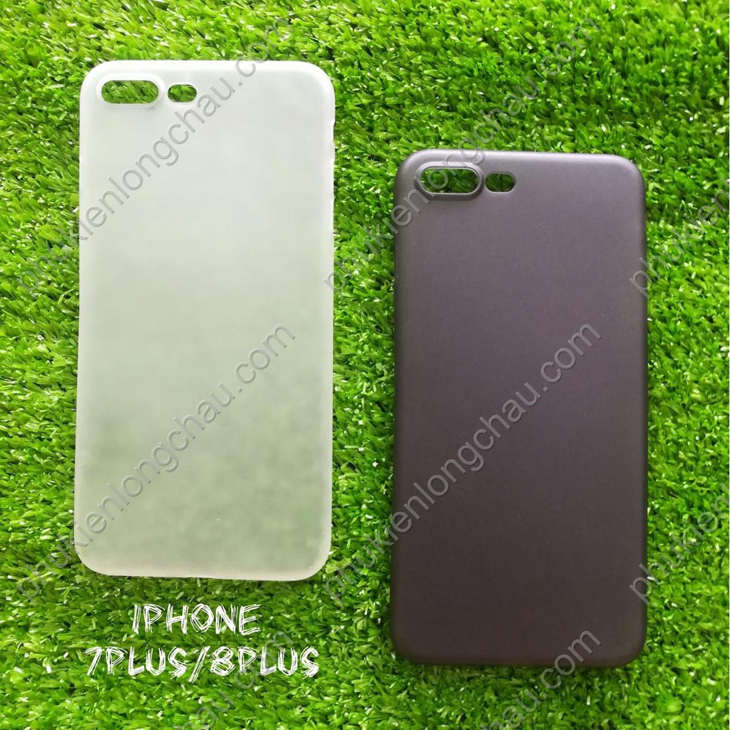Ốp Lưng iPhone 7 Plus/8 Plus Siêu Mỏng Có Gù Bảo Vệ Camera