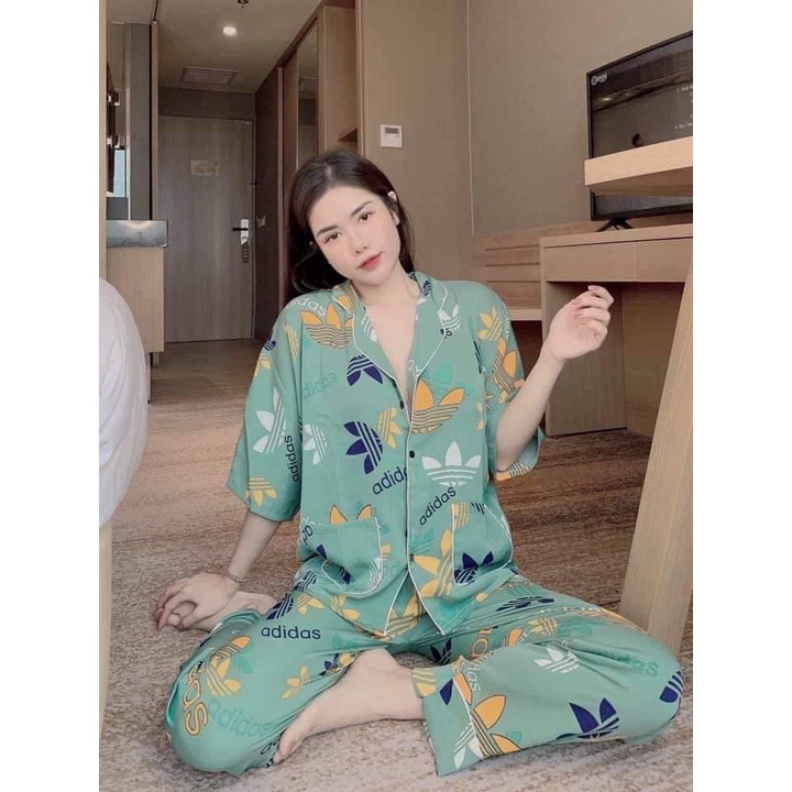 [XẢ KHO MẪU NGẪU NHIÊN ] Bộ pizama tay cánh dơi- NTHBOUTIQE