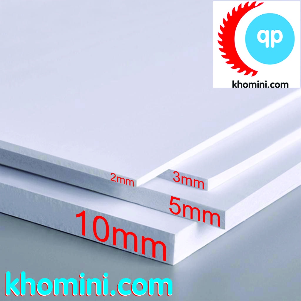 Tấm Fomex A2 - PVC Foam - 40x60cm, Dày - 2, 3, 5, 8, 10mm - Bìa làm Nội thất, mô hình Hanmade, Kiến trúc, Tàu thuyền