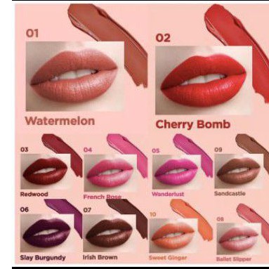 (hàng Mới Về) Son Kem Lì Shannen Màu Sắc Quyến Rũ Cho Nữ | BigBuy360 - bigbuy360.vn
