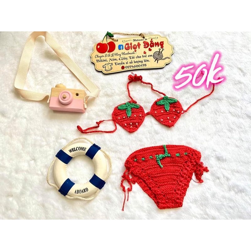 [GIẢM GIÁ 40%]BỘ CÁC SẢN PHẨM BIKINI LEN CHO BÉ TỪ 5-13KG ĐI BƠI TẮM BIỂN | BigBuy360 - bigbuy360.vn