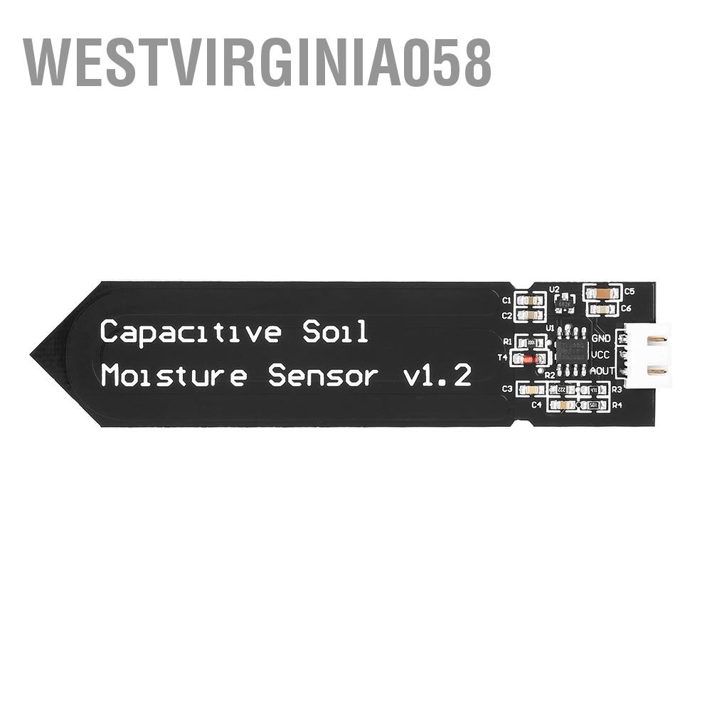 Westvirginia058 Capacitive Type Soil Moisture Sensor Corrosion Resistant Wide Voltage Work Module With Cable