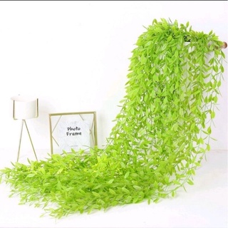 Bụi rủ lá leo decor 5 nhánh nhựa pvc bền đẹp-Cây lá giả