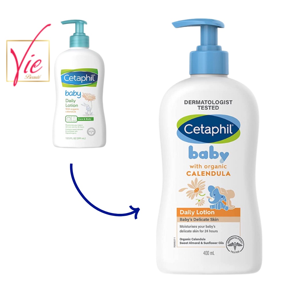 Sữa dưỡng da Cetaphil cho bé - Cetaphil Baby Daily Lotion with Organic Calendula 400ml