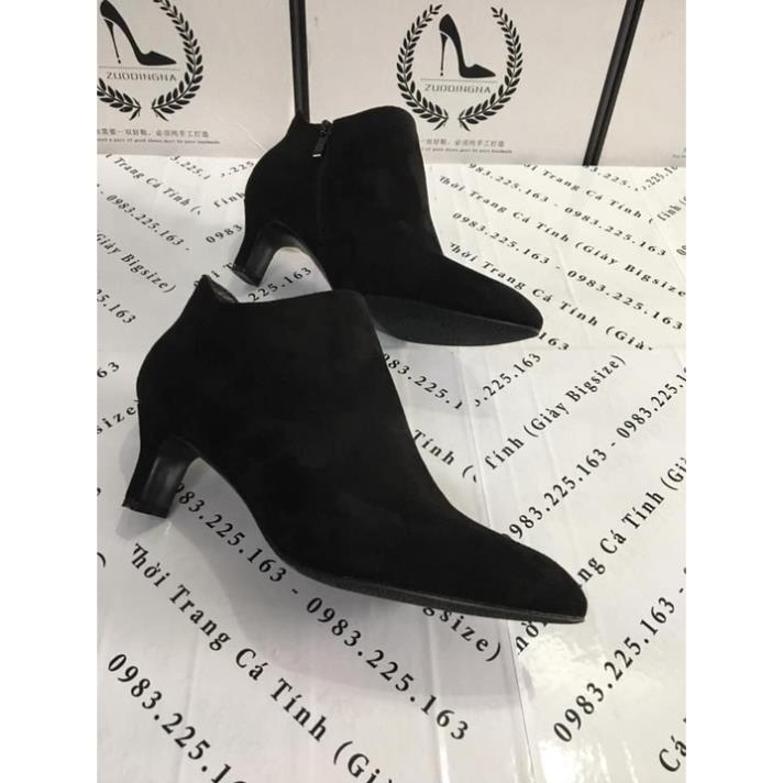 HÀNG CÓ SẮN (size 40->43) _ Giày Boots Da Lộn Khóa Kéo bên Big Size .