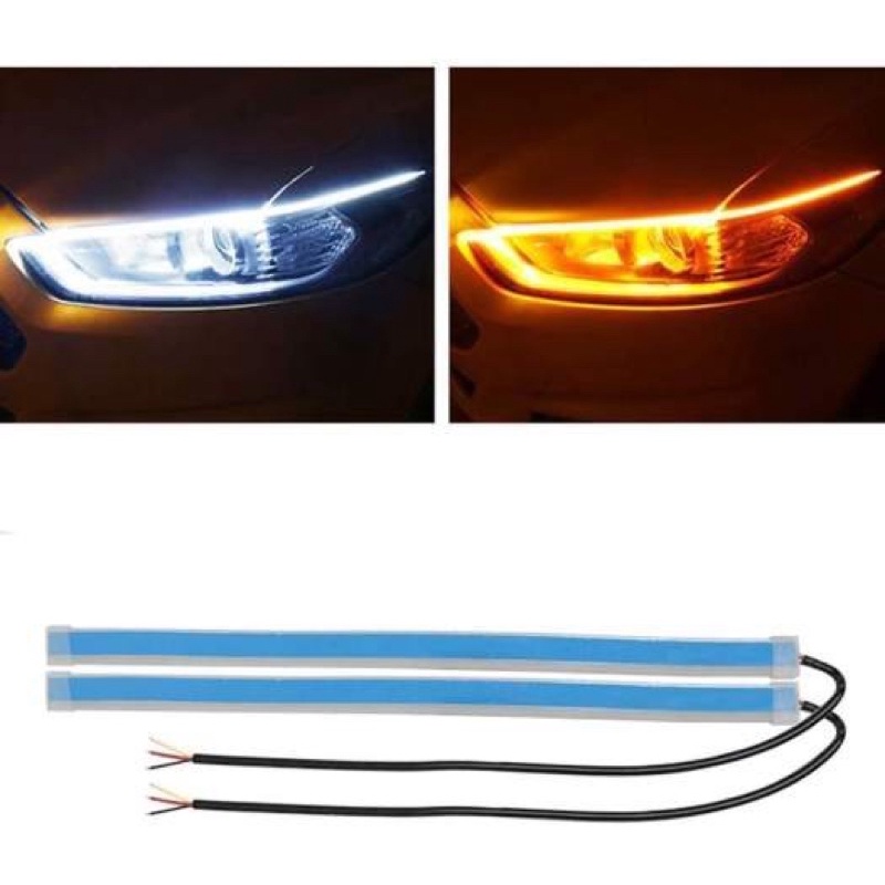 Dây Led Dẻo Lắp Demi Xi Nhan Chạy Đuổi Kiểu Audi Cho Xe Máy, ô tô - DC 12v