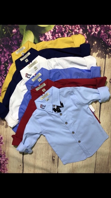 [ XẢ HÀNG ]Áo sơ mi dài tay cho bé trai, chất vải lenni cotton đẹp,mịn, mát, cực co dãn
