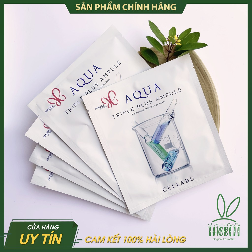 MẶT NẠ AQUA DƯỠNG TRẮNG AMOREPACIFIC TRIPLE PLUS AMPULE CELLABU