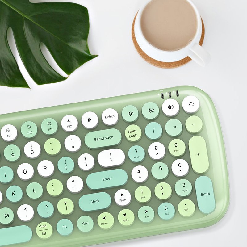 MOFII BT - Bàn phím Không dây Mofii BT 100 Phím Keycap Hình tròn Mini dành cho Điện thoại, máy tính, laptop, tivi