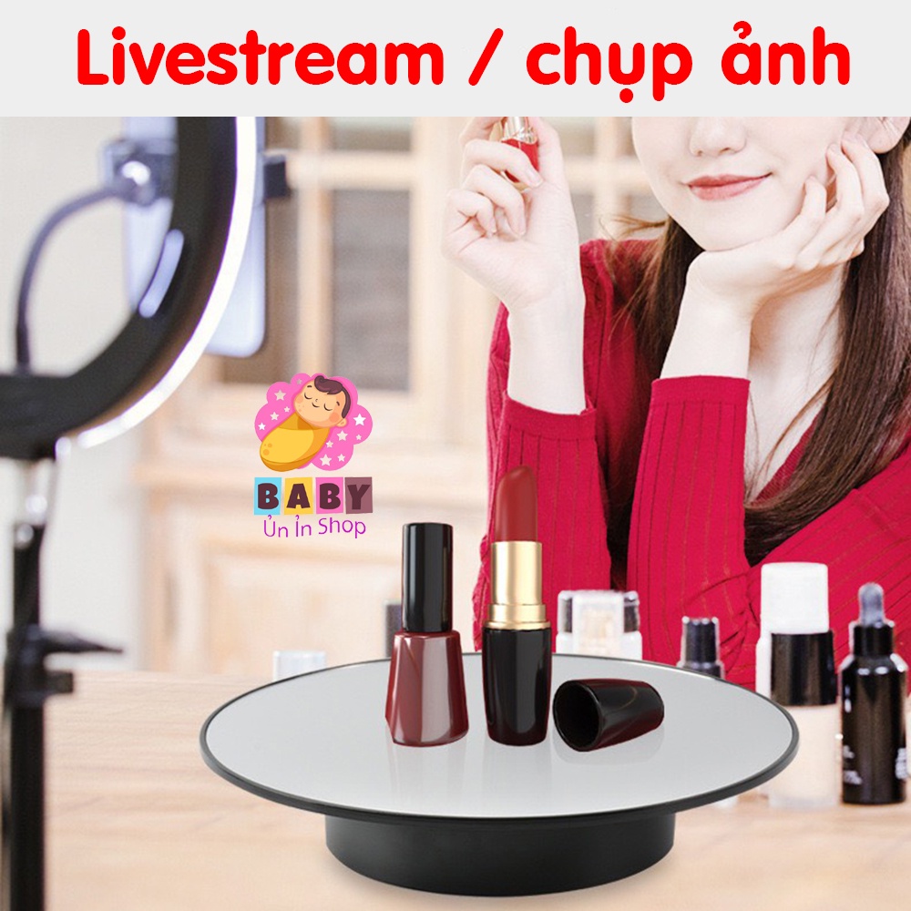 ĐẾ XOAY 360 ĐỘ TRƯNG BÀY SẢN PHẨM, BÀN XOAY ĐIỆN CHỤP ẢNH SẢN PHẨM CHÍNH HÃNG PULUZ (25CM - 32CM)