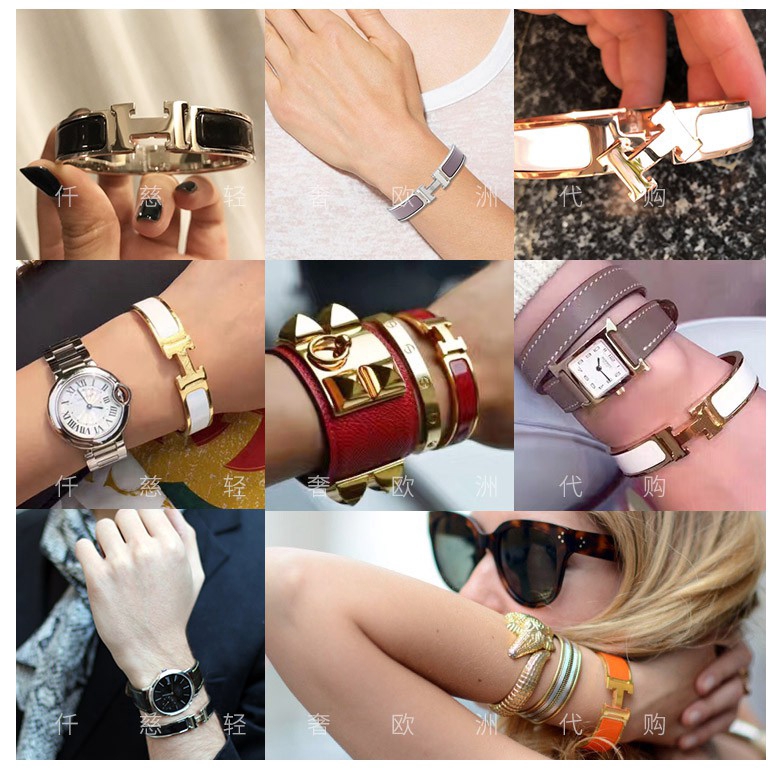 Vòng đeo tay hợp kim có khóa cài dành cho cả nam và nữ-One size 16.8 CM/unisex