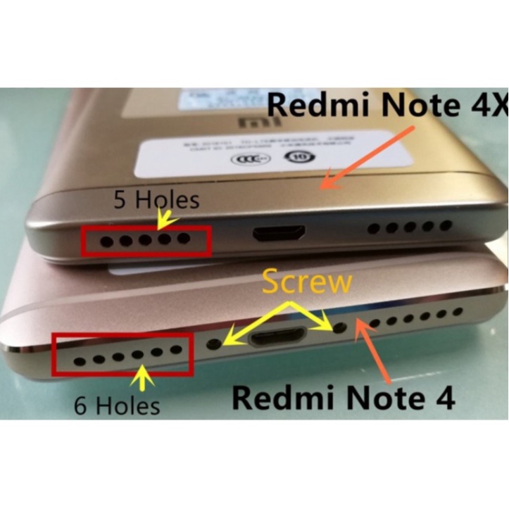 Bộ vỏ Xiaomi Note 4X gồm vỏ,sườn, phím , kính camera (lưu ý loại không có 2 ốc đít)