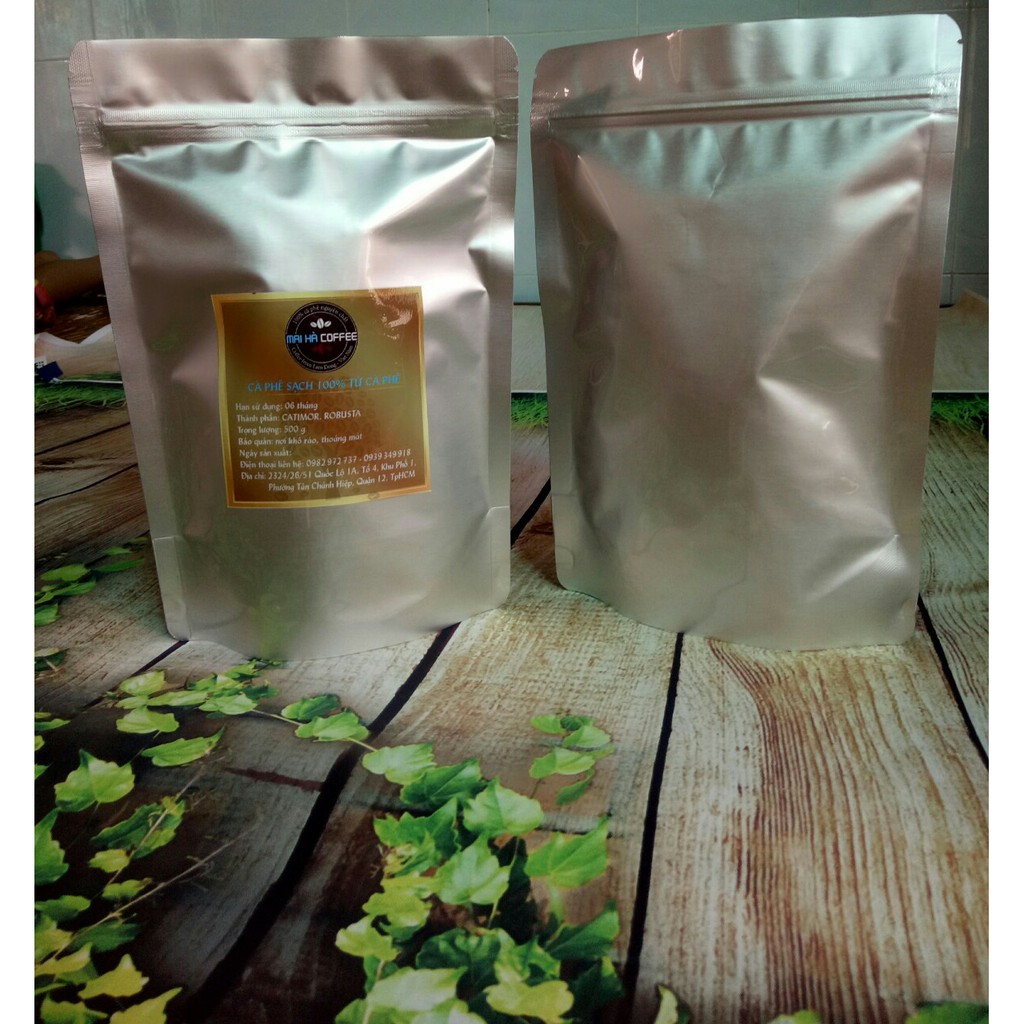 Maihà coffee - Cà phê rang xay mộc - 100% Robusta + Arabica nguyên chất - bịch 500gr giá 130k