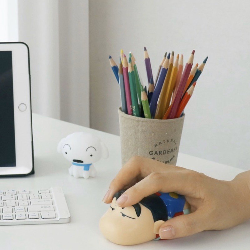 Chuột không dây Bluetooth Hình Pikachu/Crayon Shinchan/Pikachu Đáng Yêu