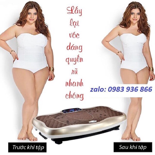 Máy rung giảm cân toàn thân nghe nhạc MP3