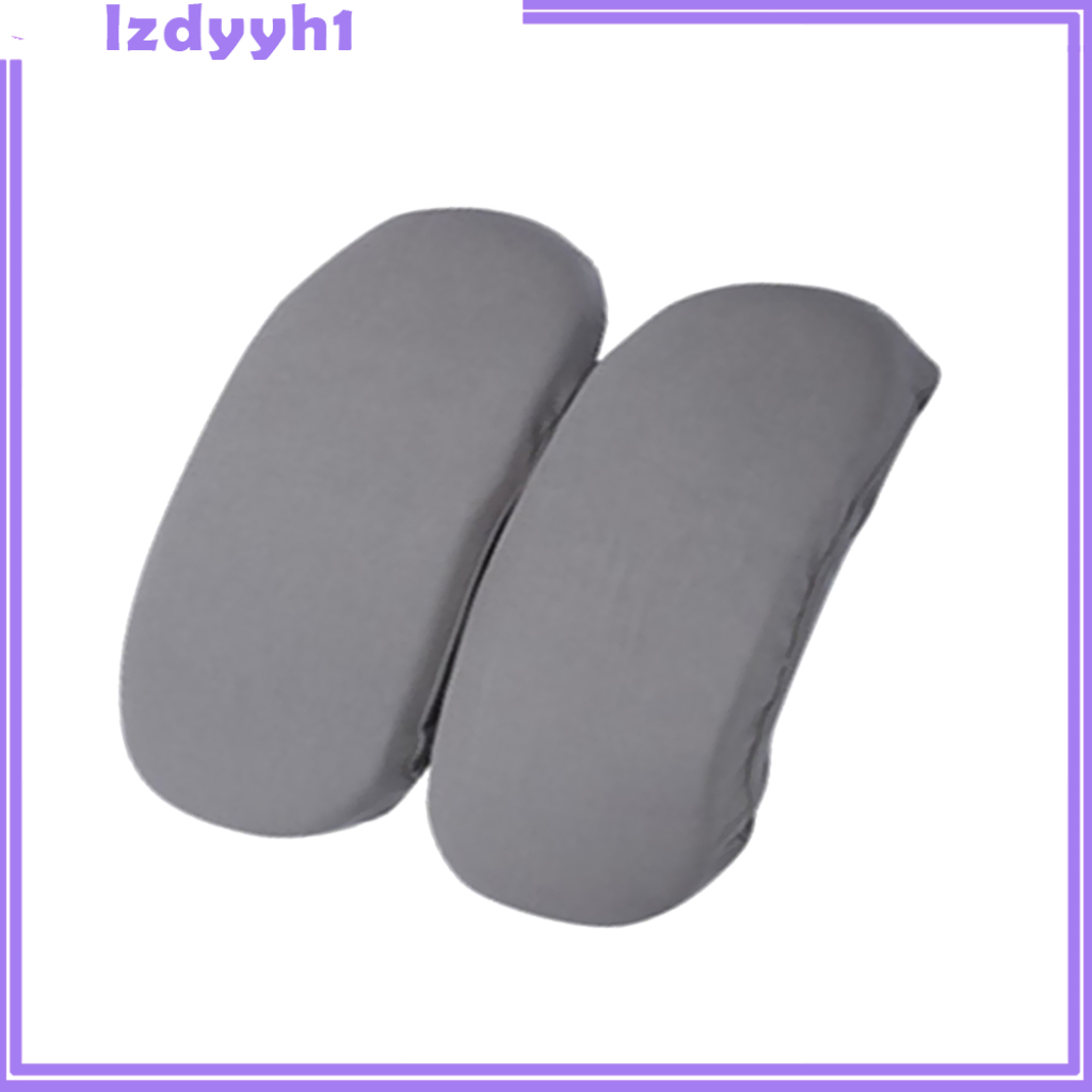 JoyDIY 2Pcs Armrest Covers Polyester spandex Protectors Protect Chair Arms Black