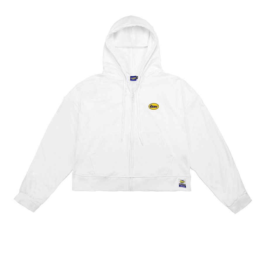 Áo Hoodie Zip Logo tặng kèm Tote - MÀU TRẮNG - DKMV Hoodie Zip Logo-White