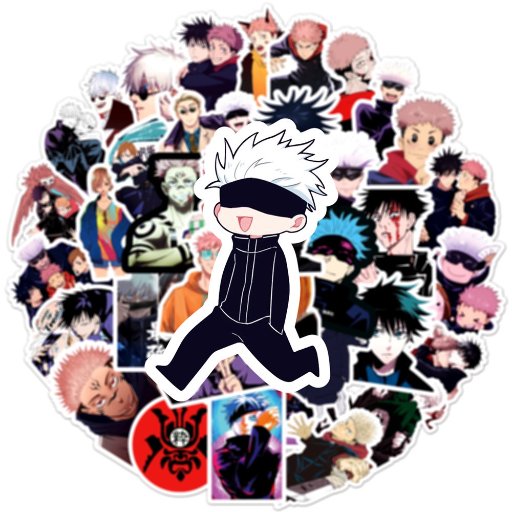 [50 Hình] Hình dán sticker hoạt hình anime Jujutsu Kaisen, nhãn dán Chú thuật hồi chiến - DB.120