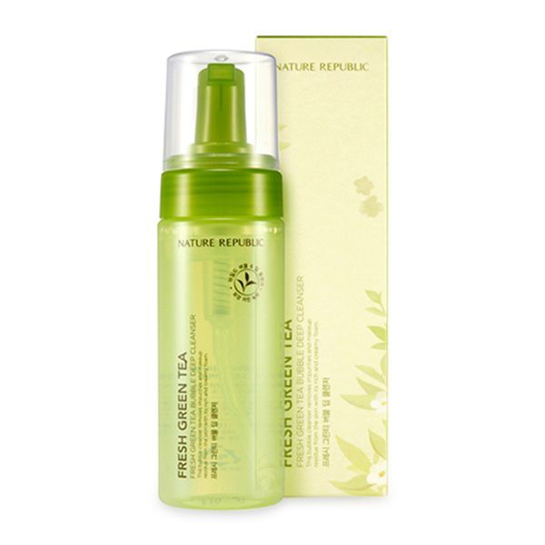 SỮA RỬA MẶT TRÀ XANH NATURE REPUBLIC FRESH GREEN TEA BUBBLE DEEP CLEANSER