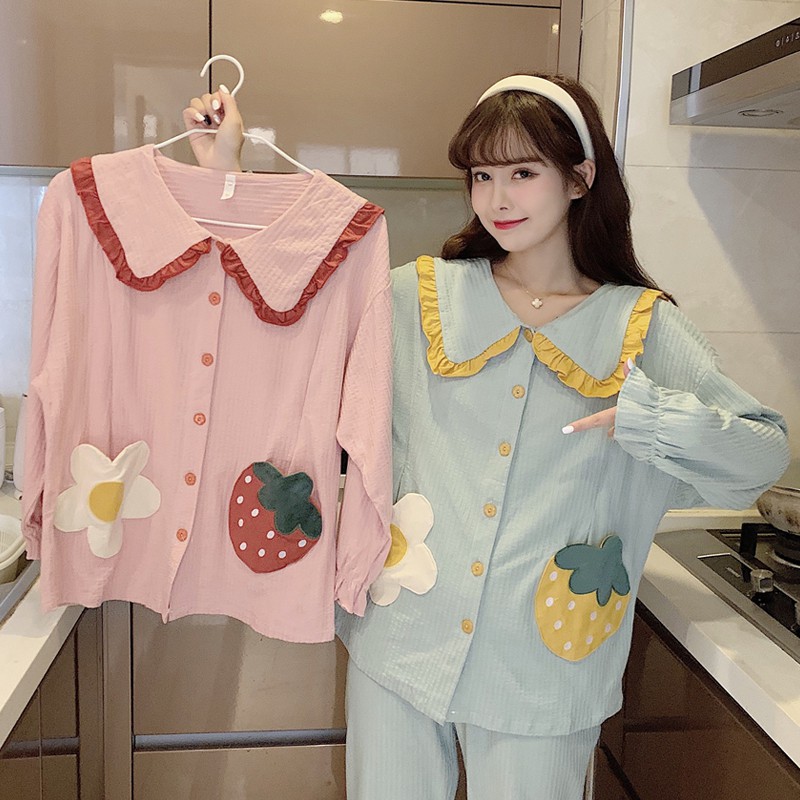 ❤FREESHIP❤Bộ đồ ngủ tiểu thư ngọt ngào, dễ thương | BigBuy360 - bigbuy360.vn