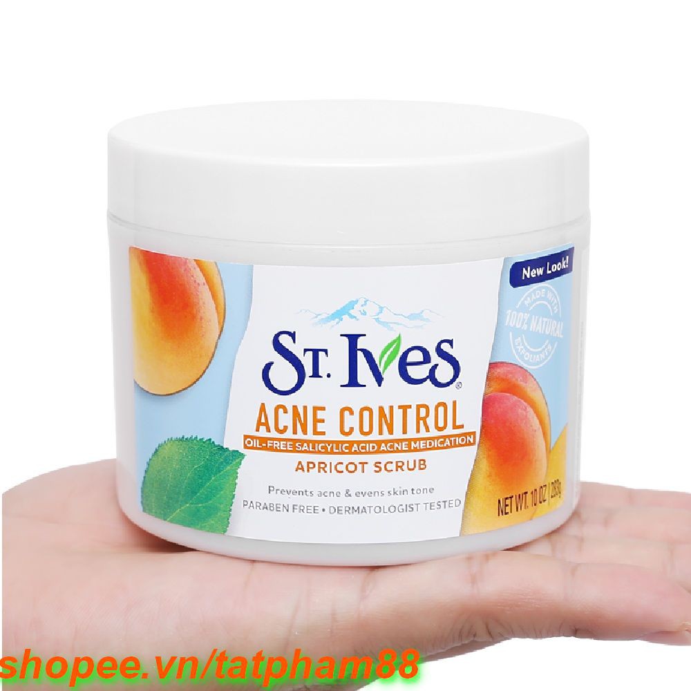 Tẩy Tế Bào Chết 283g St.Ives Hương Mơ Acne Control, tatpham88 Uy Tín Từ Chất Lượng.