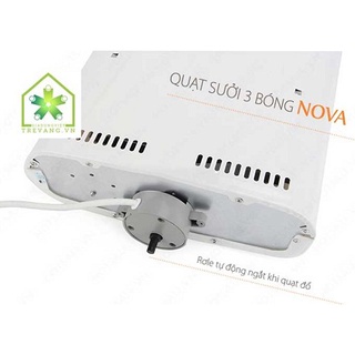 Quạt sưởi Nova 3 bóng sưởi Halogen