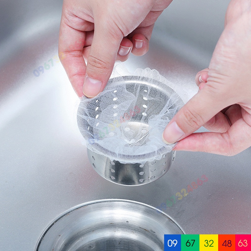 Túi Lọc Rác Bồn Rửa Bát 100 cái tiện lợi