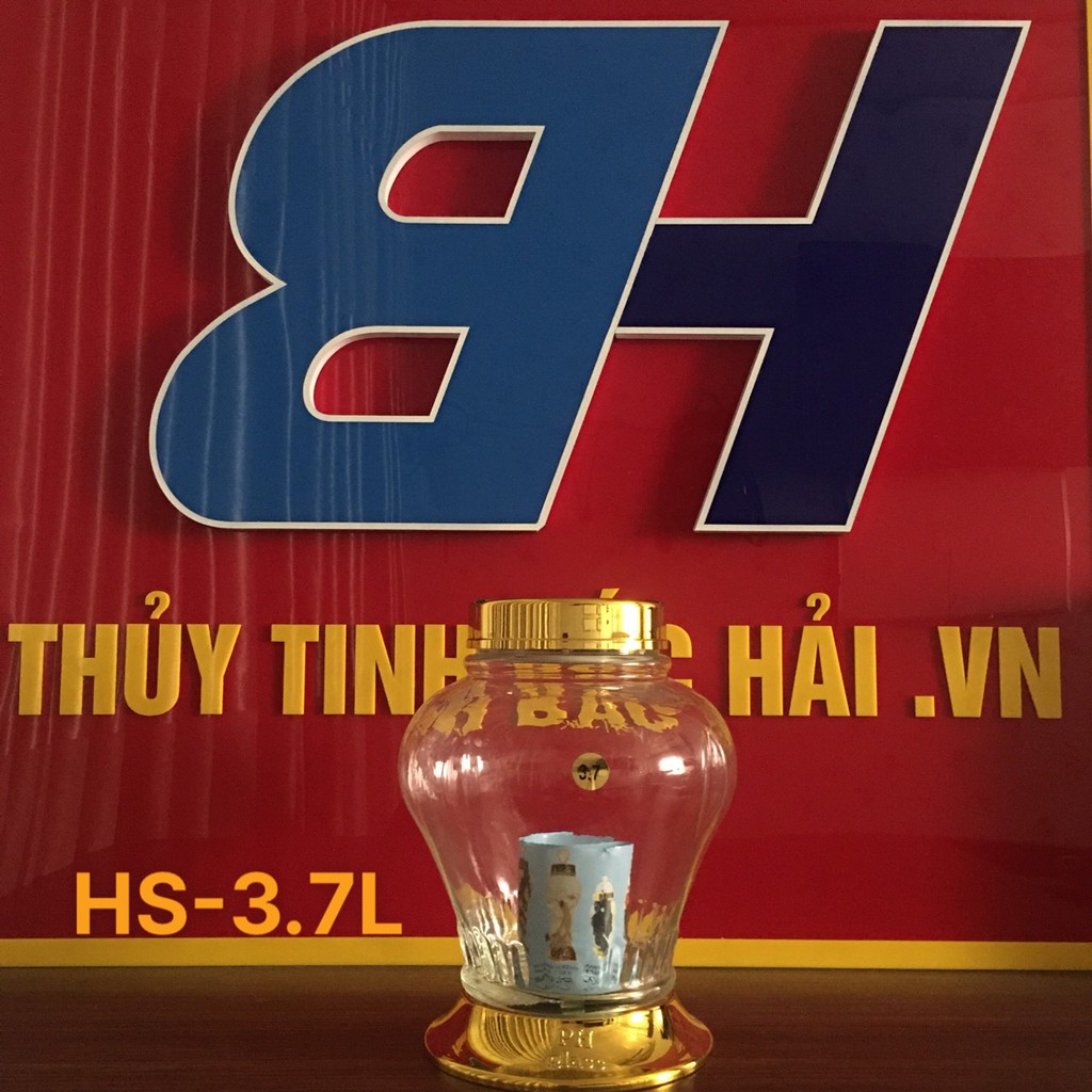 Bình Thủy Tinh Và Hũ Thủy Tinh Ngâm Rượu Cao Cấp SX tại Việt Nam Bình Ngâm Trái Cây 3.7 Lít - Thủy Tinh Bắc Hải