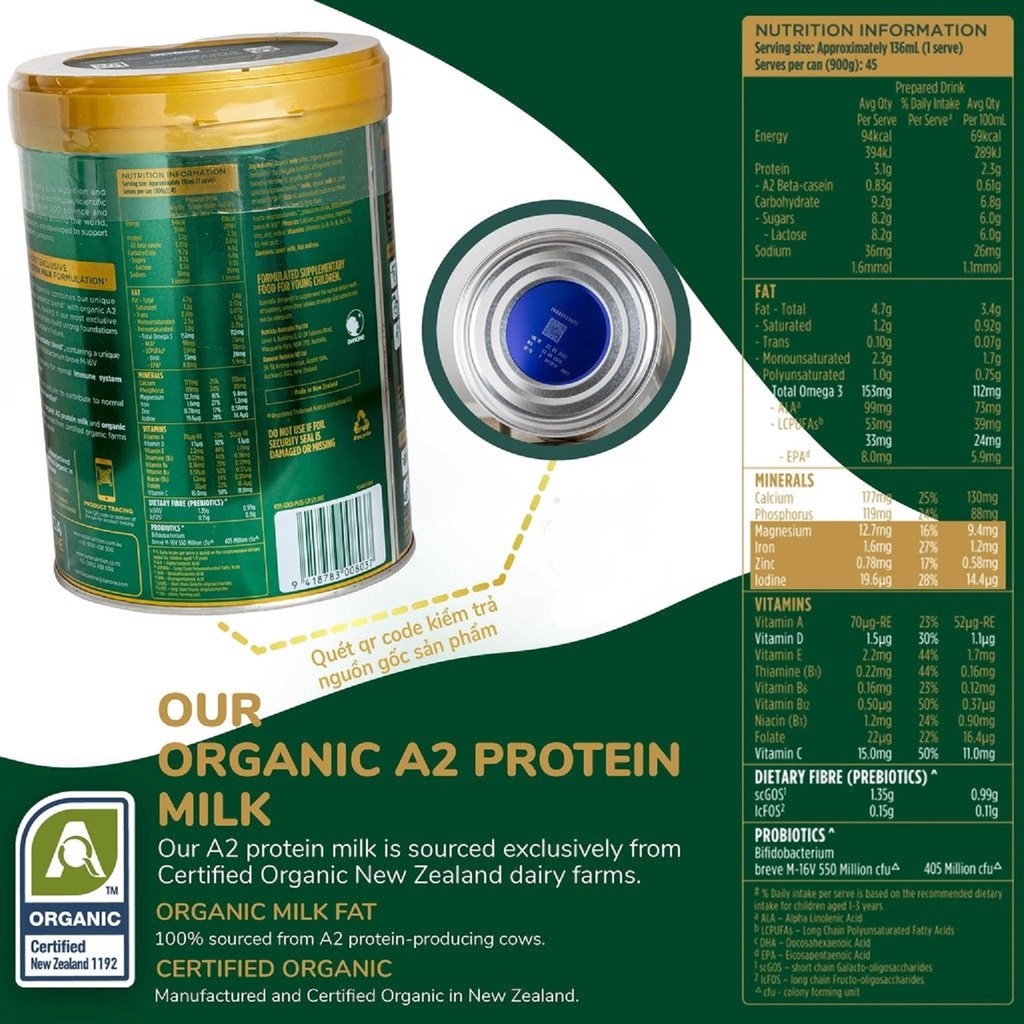 Sữa Aptamil Essensis Úc Số 1-2-3 hộp 900g