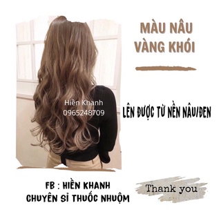 Combo Nhuộm Tóc Nâu Vàng Khói