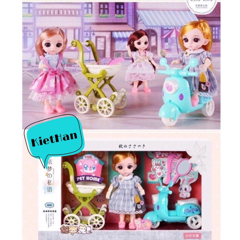 Bộ đồ chơi búp bê Chibi- Hàng đẹp