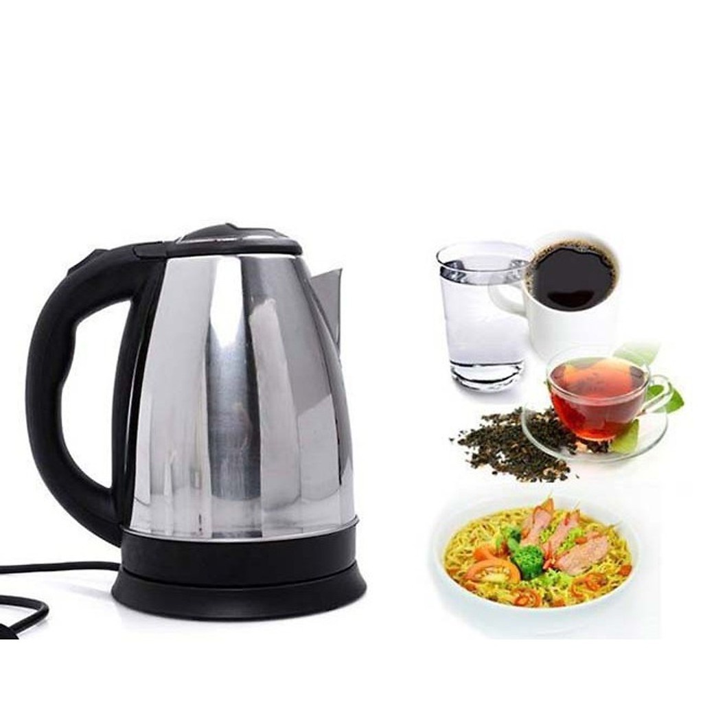 Ấm nước điện siêu tốc 1.8L Electric Kettle công suất 1800W hàng nhập khẩu bình đun nước sôi cực nhanh bảo hành 6 tháng