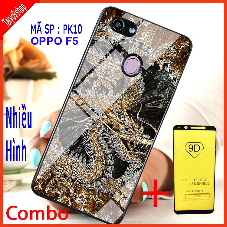 [Mã ELORDER5 giảm 10k đơn 20k] COMBO ỐP LƯNG OPPO F5 (ốp lưng kính 3D sang trọng + tặng kèm 1 kính cường lực 9D)